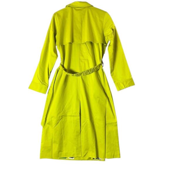 NWT Terea Women's NIcolette Belted Trench Coat Citronelle Size Large‎ - Picture 7 of 13